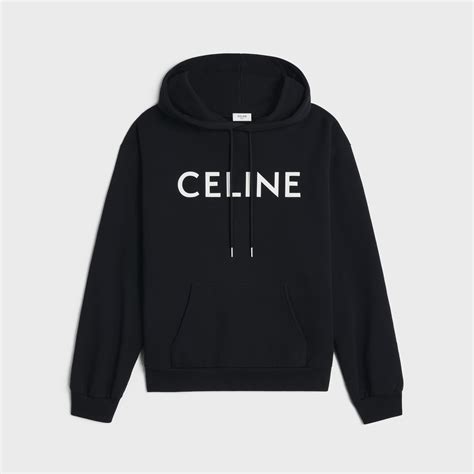 celine loose hoodie|celine hoodie black and white.